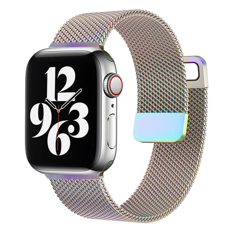 Strap for Apple Watch Ultra Band 7 49 45Mm 40Mm 38Mm 42Mm 41 44 Mm Accessorie Magnetic Loop Metal for Iwatch Serie 7 4 5 6 Se 3