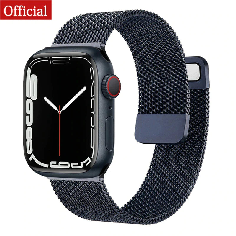 Strap for Apple Watch Ultra Band 7 49 45Mm 40Mm 38Mm 42Mm 41 44 Mm Accessorie Magnetic Loop Metal for Iwatch Serie 7 4 5 6 Se 3