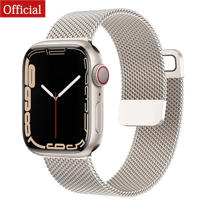 Strap for Apple Watch Ultra Band 7 49 45Mm 40Mm 38Mm 42Mm 41 44 Mm Accessorie Magnetic Loop Metal for Iwatch Serie 7 4 5 6 Se 3