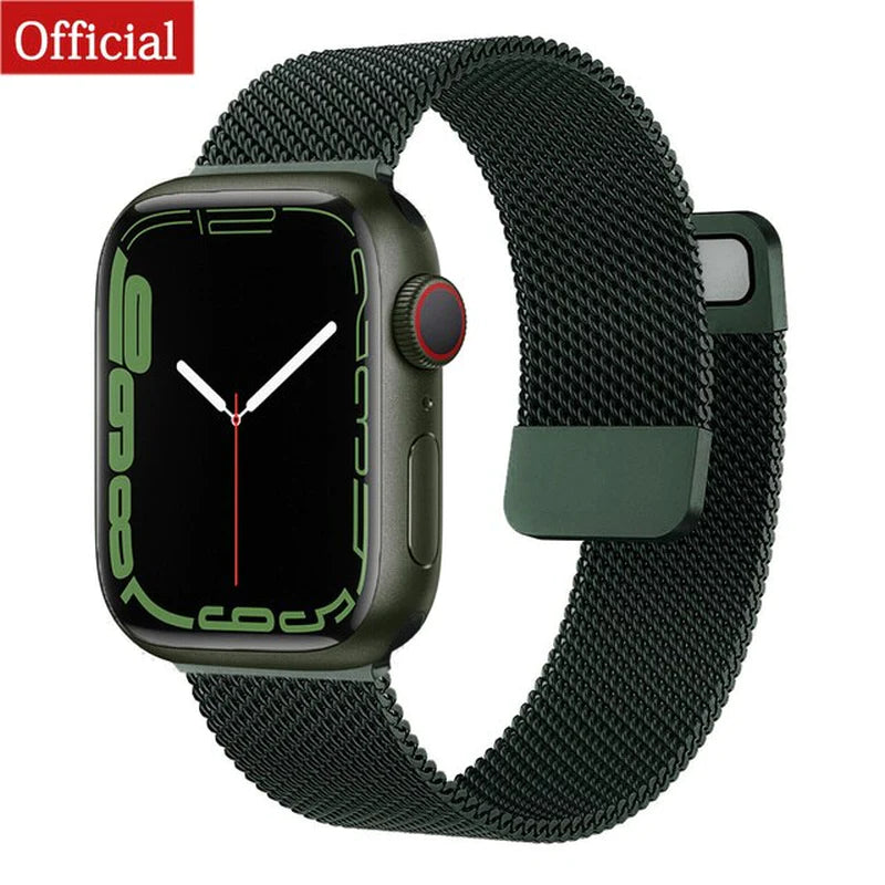 Strap for Apple Watch Ultra Band 7 49 45Mm 40Mm 38Mm 42Mm 41 44 Mm Accessorie Magnetic Loop Metal for Iwatch Serie 7 4 5 6 Se 3